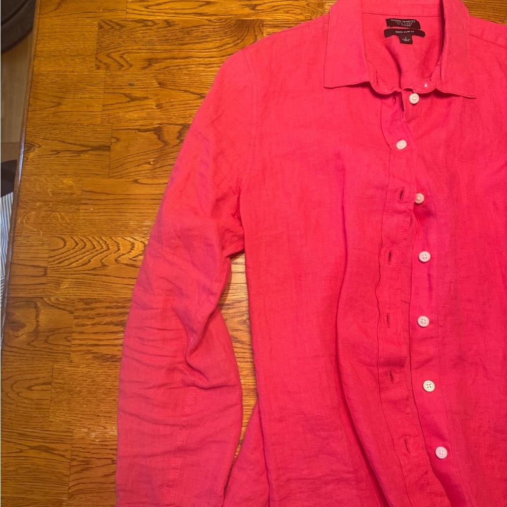 J crew Baird McNutt wren slim fit linen top